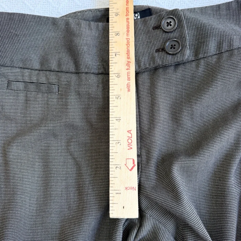 Apt 9 Modern Fit Brown Micro Pattern Dress Pants Trousers Womens Size 4
